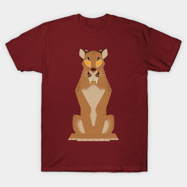 Minimalist Smilodon T-Shirt by ZTheCrazed